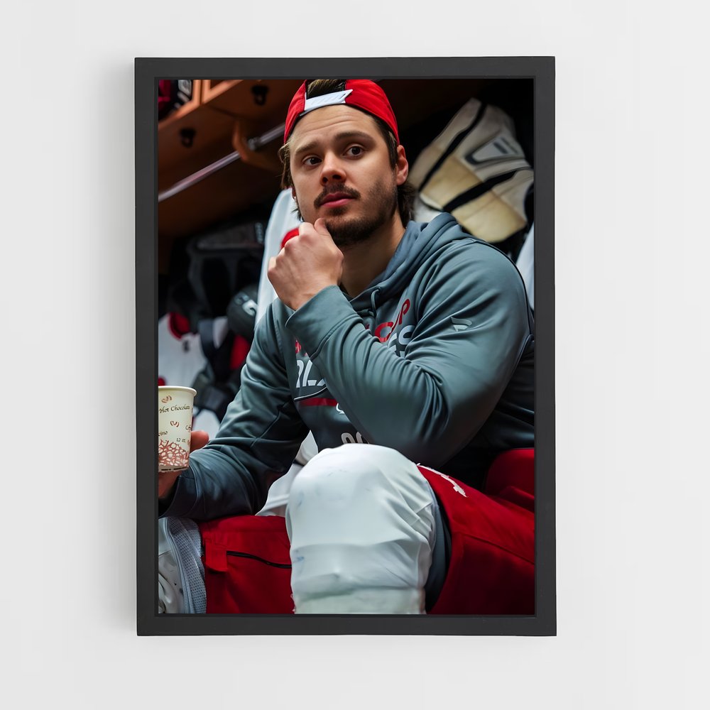 Poster Sebastian aho casier – affiche Hockey sur glace (vue 2)